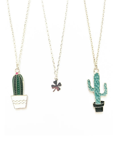 Plant Lover Gift Card & Cactus Charm Necklace - High Maintenance Jewellery