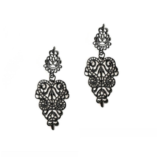 Black Luxe Glamour Earrings - High Maintenance Jewellery