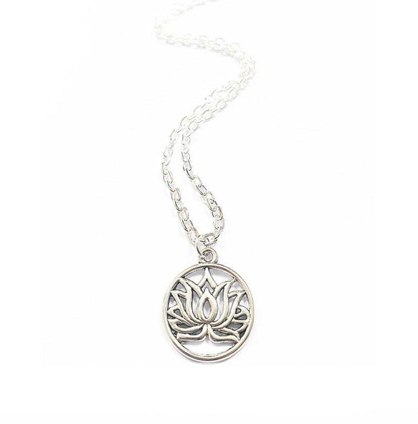 Lotus Flower Pendant Necklace - High Maintenance Jewellery
