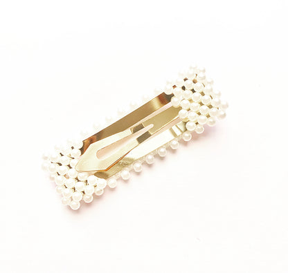 Large Rectangle Pearl Hair Accessory - highmaintenancejewellery