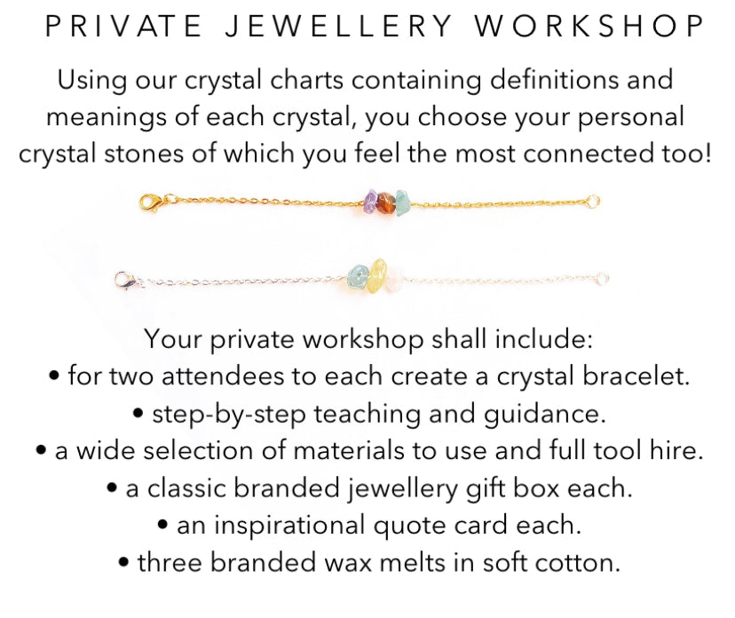 Duo Crystal Bracelet Workshop - High Maintenance Jewellery