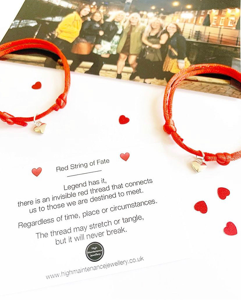 The Red String of Fate Duo Bracelets - highmaintenancejewellery
