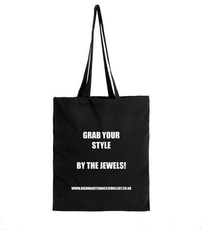 Grab Your Style By The Jewels Canvas Bag - High Maintenance Jewellery