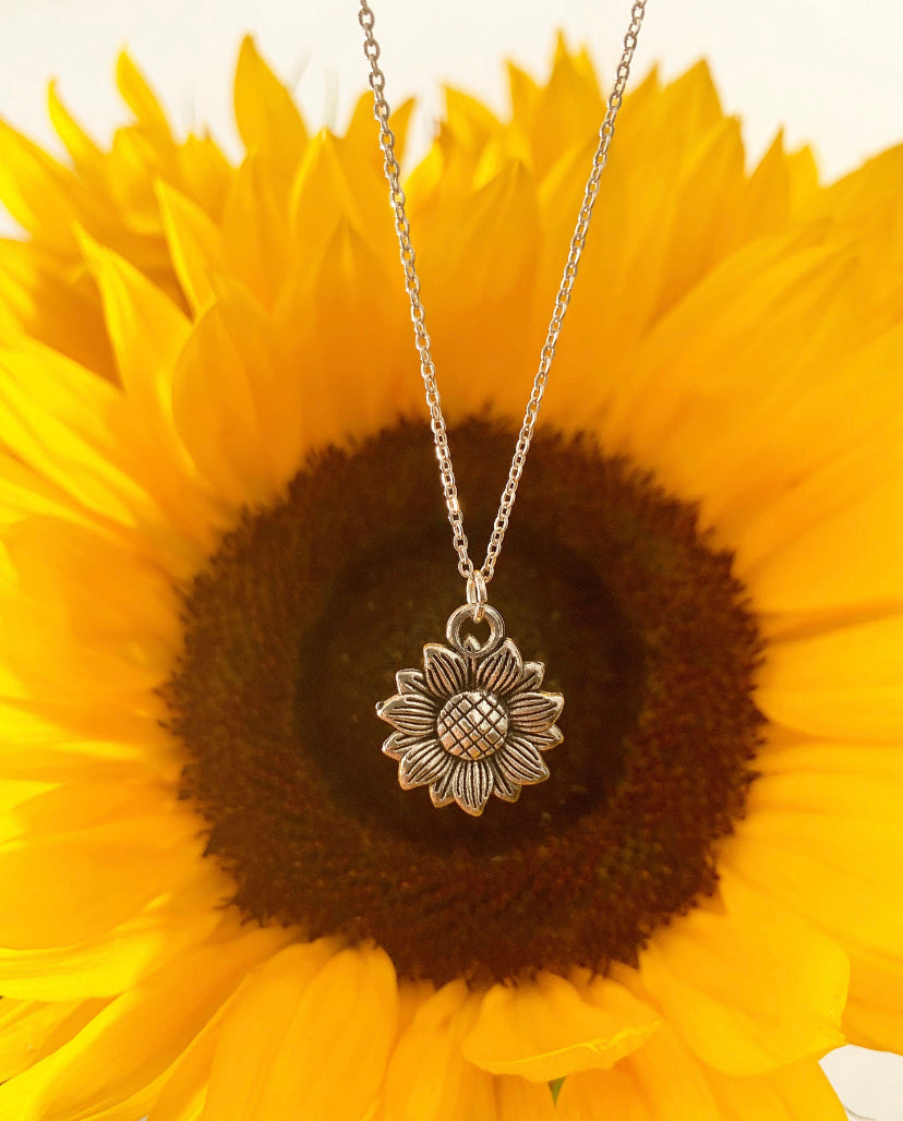 Sunflower Charm Necklace - High Maintenance Jewellery