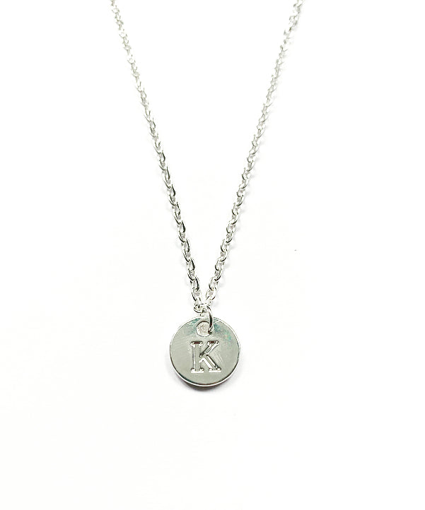 Personal Disc Pendant Sterling Silver Necklace - High Maintenance Jewellery